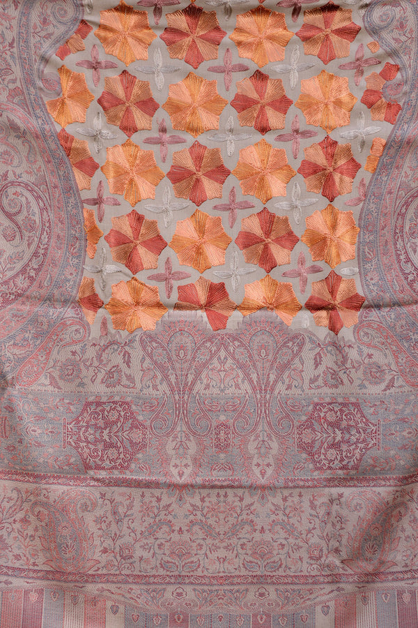 Brown colour shawl - CraftKashmir