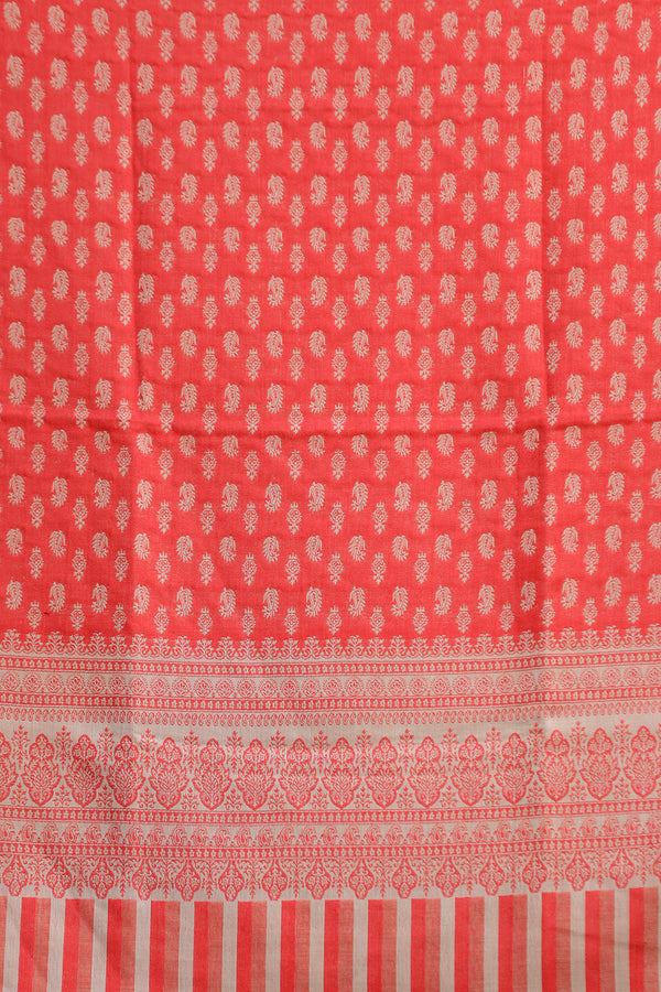 Red colour shawl - CraftKashmir