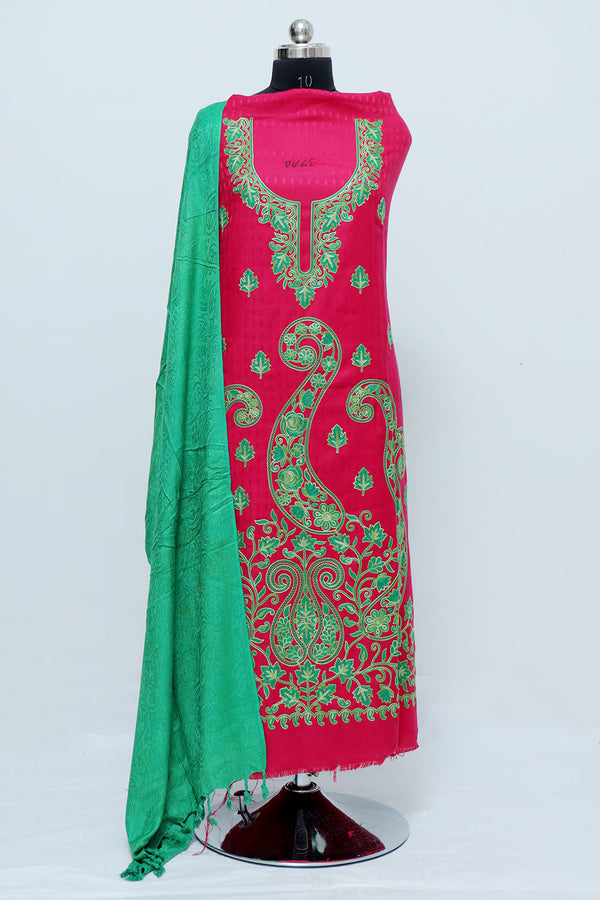 Pink colour salwar kameez - CraftKashmir