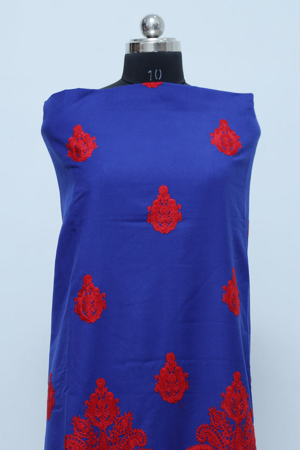 Blue colour salwar kameez - CraftKashmir