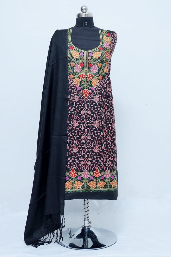 Black colour salwar kameez - CraftKashmir