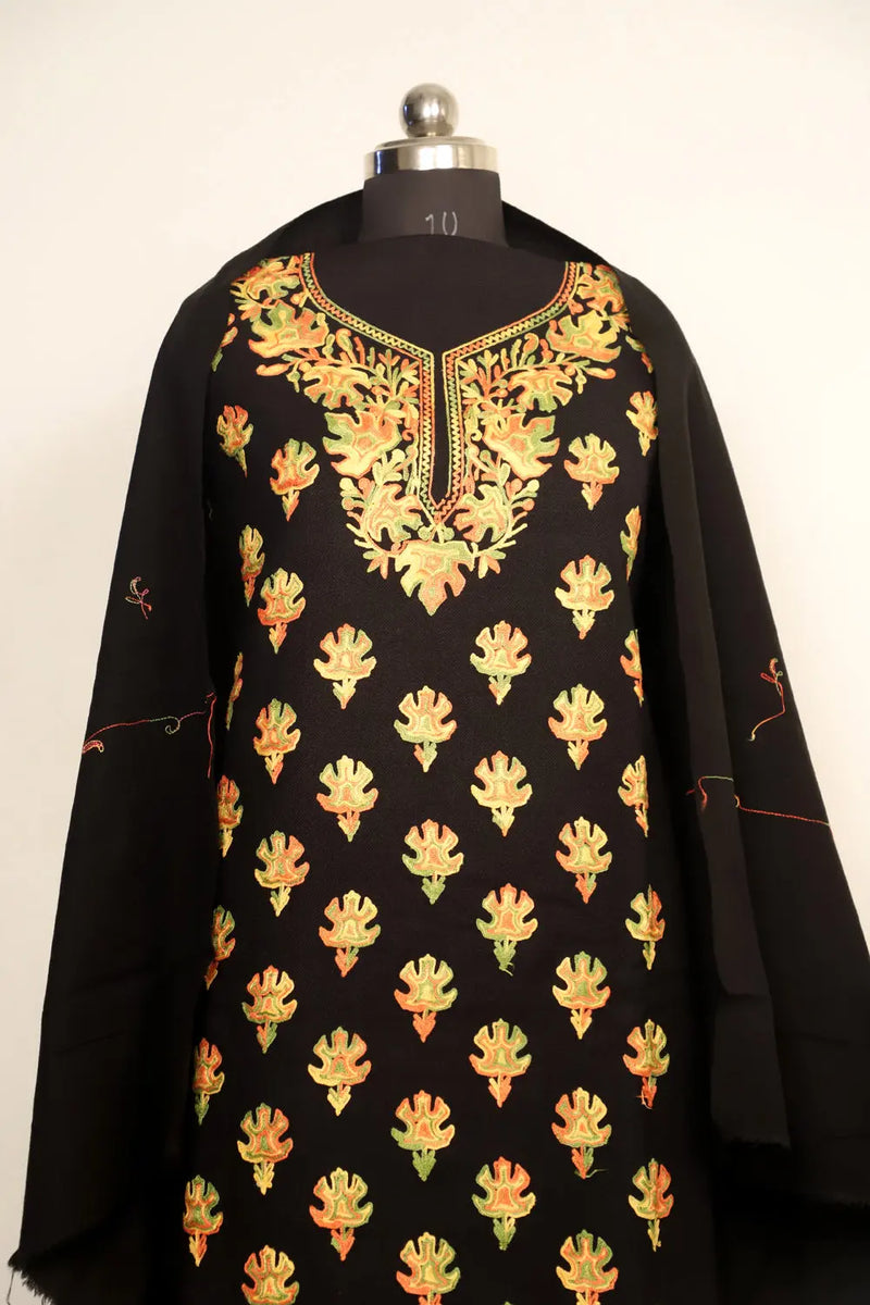 black kashmiri suits - CraftKashmir